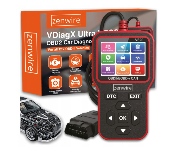 Zenwire Skaner Diagnostyczny OBD2 ELM327 CAN V620 - 1604674 - zdjęcie 3
